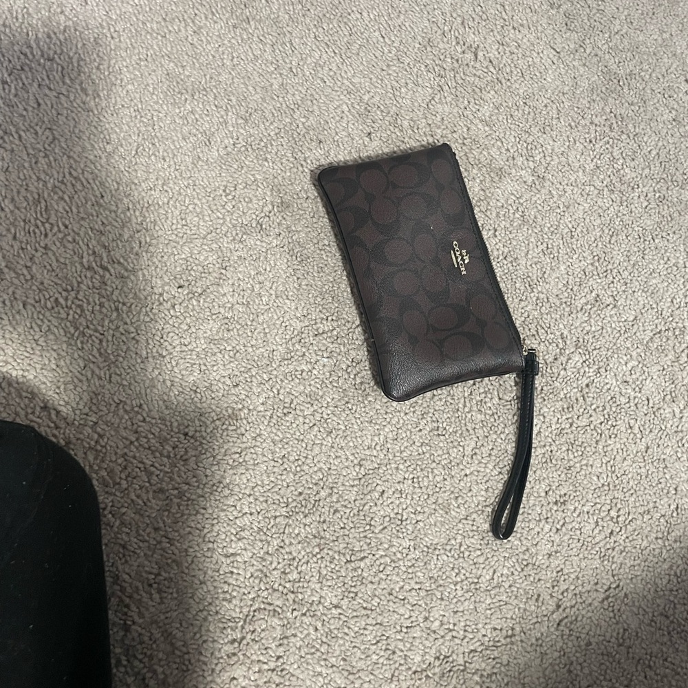 Coach Brown Wristlet